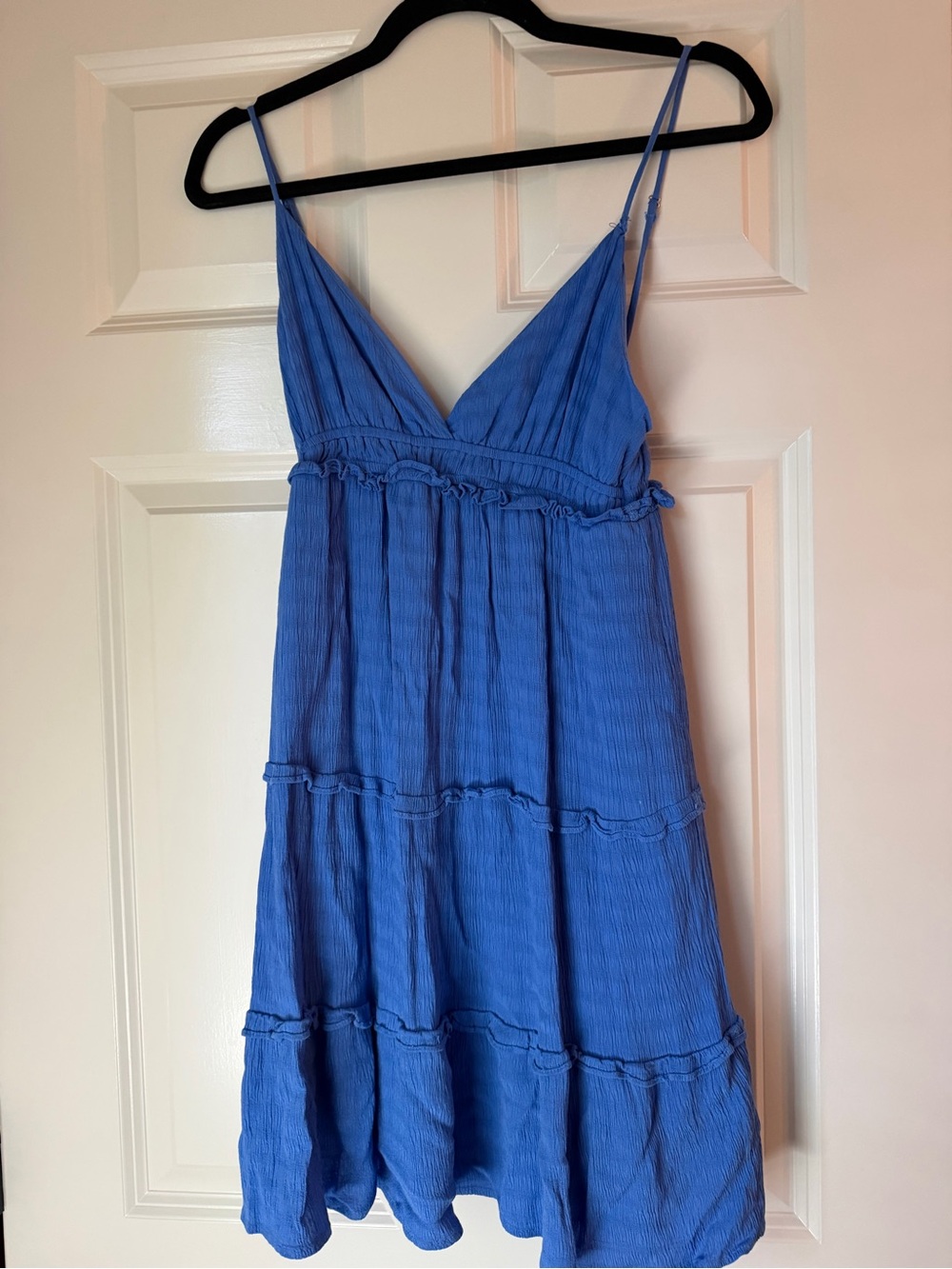 Blue Flowy Mini Dress